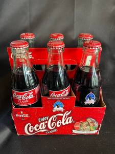 Coca-Cola Classic Unopened Glass Bottles 6-Pack with Carrier