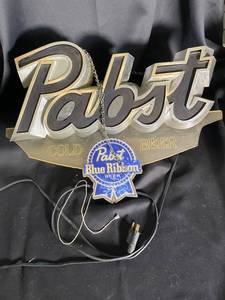 Pabst Blue Ribbon Beer Lighted Sign
