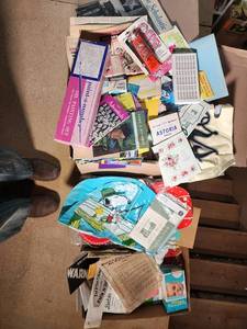 Vintage Paper Ephemera Mixed Lot with Paint-A-Number Set & Kenmore Instructions