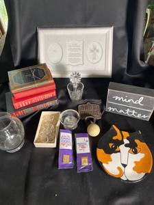 Mixed Home Decor, Books & Collectibles Assortment