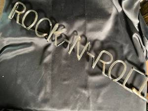 Rock N Roll Glass Neon Sign