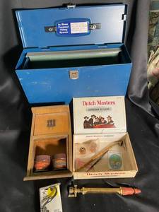 Dutch Masters Smoking Accessory Assortment with Blue Metal Filing Case (Lot of 5)
