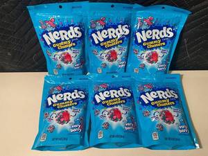 OH 2 - Nerds Candy Gummy Clusters - Very Berry 8 oz Bags - 6 Total Bags