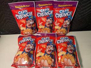 WA 5 - Capn Crunch Crunch Berries Resealable Bags - 4 oz (113 g) 6 Total Bags