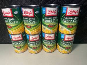 OR 3 - Libbys Cream Style Sweet Corn - 14.75 oz Cans - 8 Total Cans