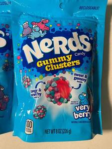 OH 2 - Nerds Candy Gummy Clusters - Very Berry 8 oz Bags - 6 Total Bags