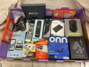 Onn, GE Roku Remote, Scosche Cables & Assorted Tech Accessories