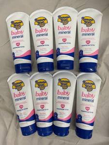 Banana Boat Baby Mineral Sunscreen Lotion SPF 50& Tear Free (Lot of 8)