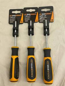 GearWrench Torx & Slotted Screwdrivers (T-10 x 4, T-20 x 4, 316 x 4) (Lot of 3)