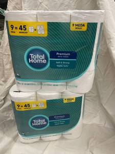 2 X Total Home Premium Bath Tissue - 9 Mega Rolls, Soft & Strong, Septic Safe