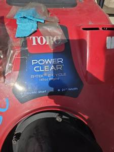 Toro Power Clear 21-Inch Snow Thrower 141cc Engine with Electric Start