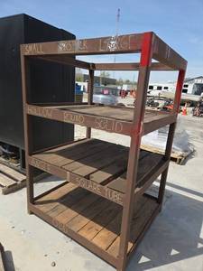 Assorted Metal Storage Rack