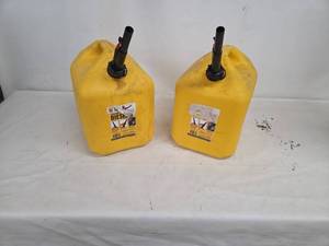Two 5-Gallon Diesel Fuel Containers