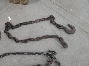 Assorted Rigging Chains, Hooks & Shackles - Heavy Duty Industrial Hardware
