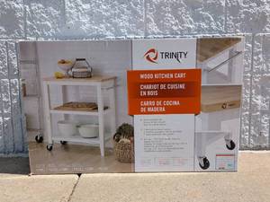 NEW TRINITY WOOD KITCHEN CART