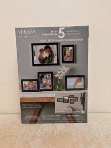 NEW MIKASA HOME ACCENTS ENAMEL FRAMES 5PK