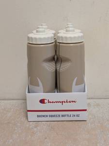 NEW CHAMPION QUENCH SQUEEZE BOTTLE 4 PACK IRISH CREAMCOTTON
