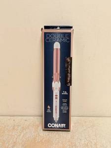 NEW CONAIR DOUBLE CERAMIC 1 BARREL