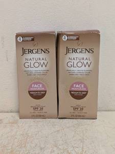 (2) NEW JERGENS FACE MOISTURIZER (MEDIUM TO DEEP) SPF 20