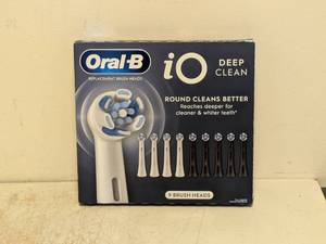 NEW ORAL-B IO DEEP CLEAN REPLACEMENT BRUSH HEADS 9PK