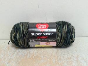 NEW YARNSPIRATIONS RED HEART SUPER SAVER JUMBO CAMOUFLAGE