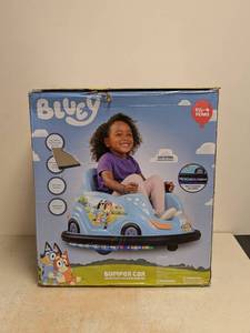 NEW BLUEY 6V BATTERY POWERED RIDE ON BUMPER CAR
