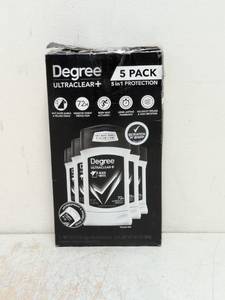 NEW DEGREE ULTRACLEAR PLUS DEODORANT 5PK