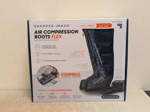 NEW SHARPER IMAGE AIR COMPRESSION BOOTS FLEX SM