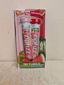 NEW ZIPFIZZ WATERMELONSTRAWBERRY KIWI SPLIT BOX 30CT