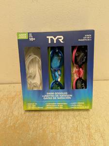 NEW TYR JUNIOR SWIM GOGGLES 3PK