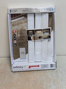 NEW INFINITY X1 RECHARGEABLE UNDER CABINET LIGHTS 3PK