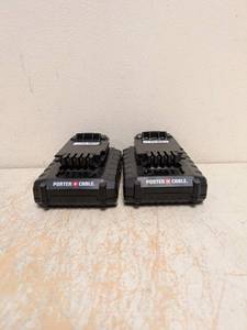 2 PORTER CABLE 20V MAX LITHIUM BATTERIES