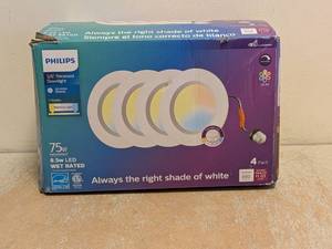 NEW PHILIPS 56 RECESSED DOWNLIGHT 75W 4 PACK