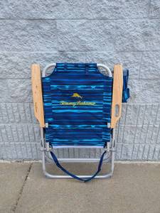 TOMMY BAHAMA FOLDING CHAIR NAVYBLUE