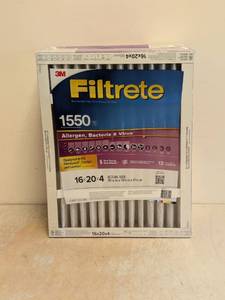 NEW 3M FILTRETE 1550 16x20x4 FILTERS 2PK