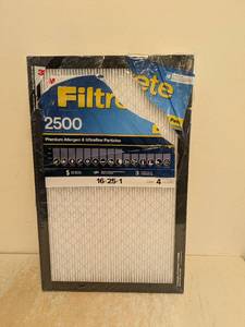 NEW 3M FILTRETE 2500 16x25x1 FILTERS 4PK