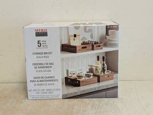 SEVILLE CLASSICS 5PC STORAGE BIN SET