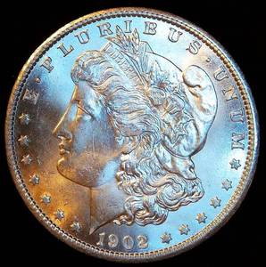 MS/MS+ 1902 O Morgan Silver Dollar, Full Luster