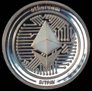 1oz .999 Silver Ethereum Bitpay Round