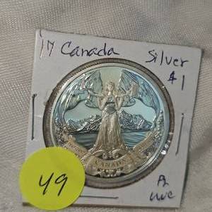2017 Canada Silver $1 Proof, UNC