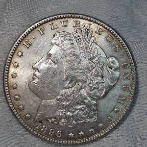 1896 Morgan Dollar $1 VF with Toning