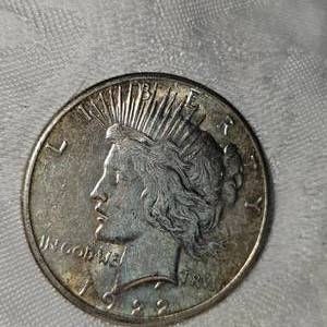 1922s Peace $1 Very Nice with Toning