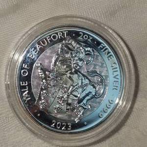 2023 2oz Silver Yale of Beaufort Round UNC