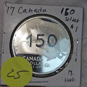 2017 Canada 150 yrs Silver $1