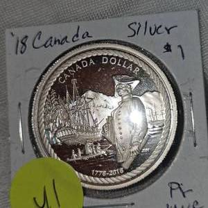 2018 Canada Silver $1 UNC