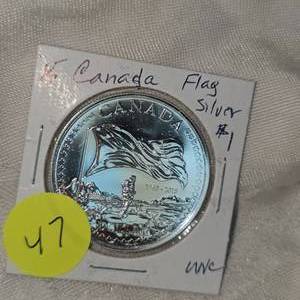 2015 Canada Flag Silver $1 UNC
