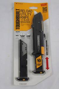 ToughBuilt Reload Utility Knife - 2 Blade Magazines & 10 Blades Included