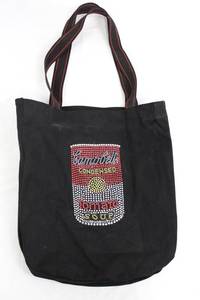 Campbells Tomato Soup Tote Bag - Bead Mosaic Front, 100% Cotton Canvas