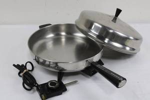 Farberware Electric Fry Pan 310-B with 312B Thermostat Base - 1250W, 120V