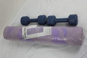 CAP Barbell Dumbbell, Thigh Toner & Series-8 Fitness 3-pk Mini Resistance Bands (Lot of 3)